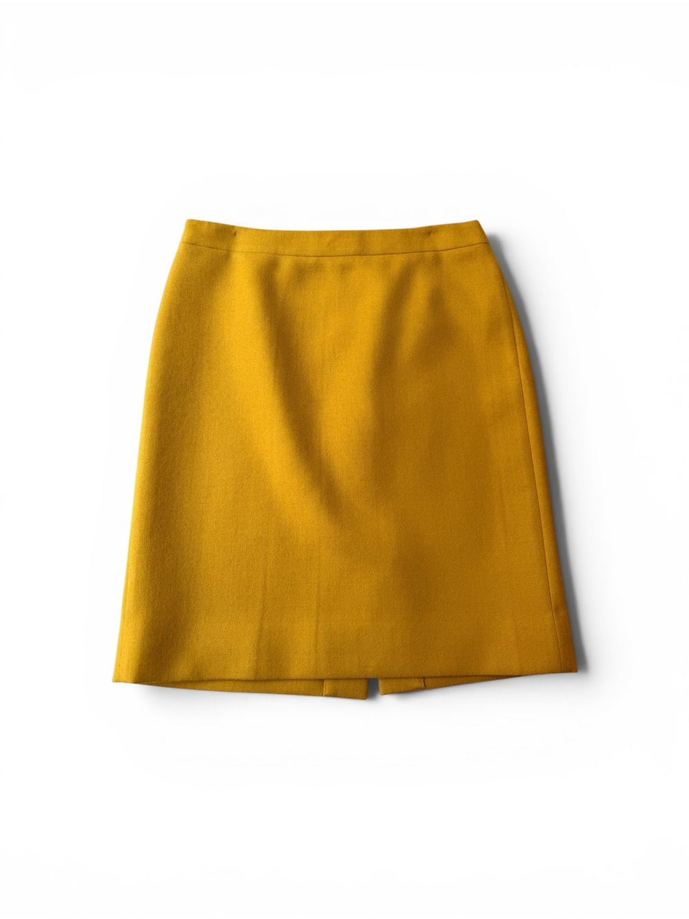 J. Crew Mustard Pencil Skirt